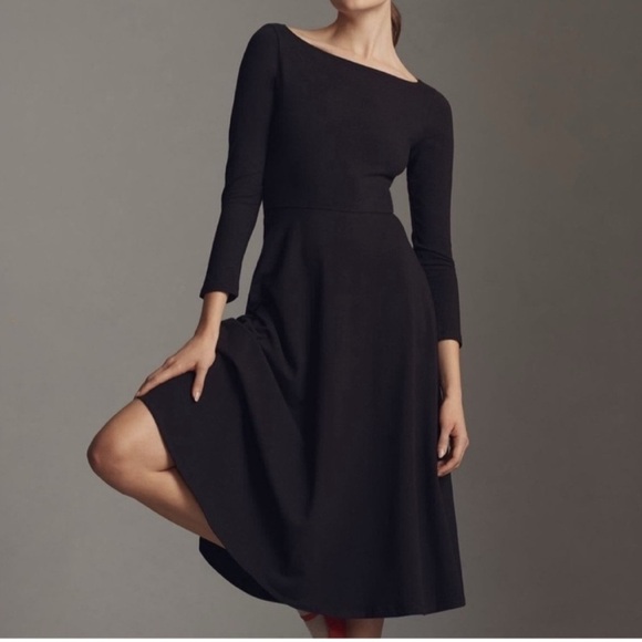 Reformation Wiley Knit Dress in Black - Picture 3 of 6